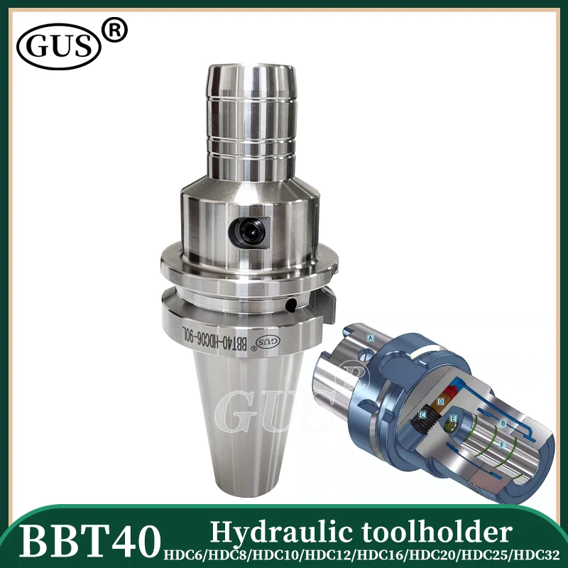 GUS High precision Hydraulic toolholder BBT40 HDC6 HDC8 HDC10 HDC12 HDC16 HDC20 HDC25 HDC32 collet chuck for CNC lathe tools
GUS High precision Hydraulic toolholder BBT40 HDC6 HDC8 HDC10 HDC12 HDC16 HDC20 HDC25 HDC32 collet chuck for CNC lathe tools