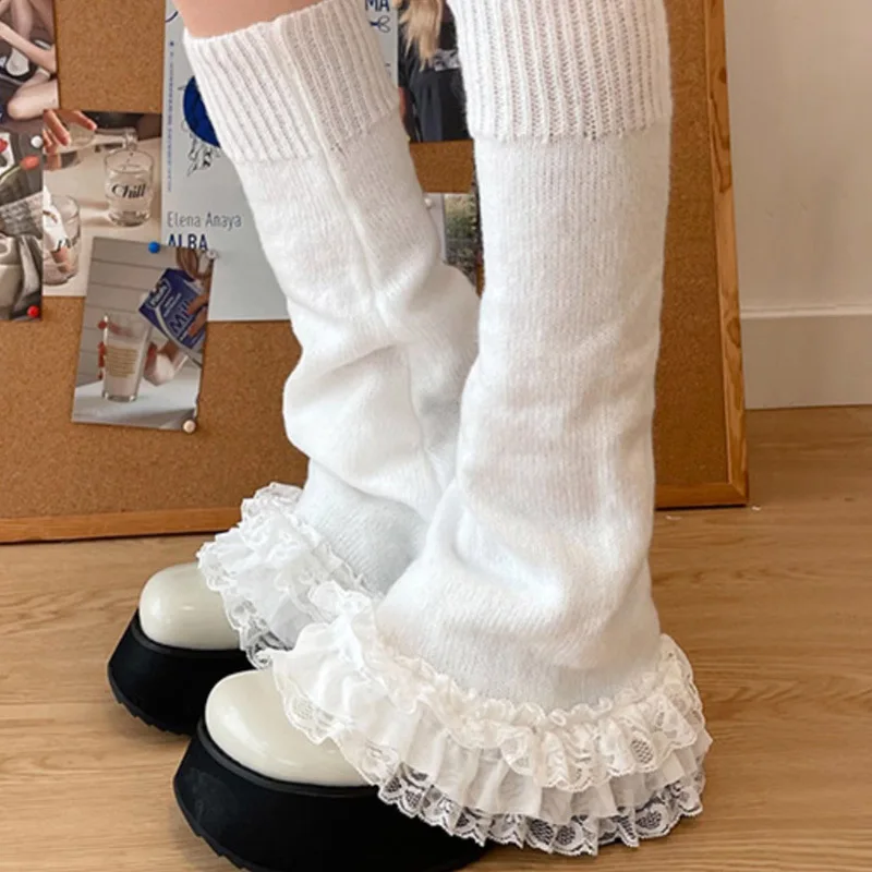 Knee High Socks Solid Color Lace Flared Y2K Cute Lolita Leg Cover Sweet Girl Leg Warmers Knee High Boots
Knee High Socks Solid Color Lace Flared Y2K Cute Lolita Leg Cover Sweet Girl Leg Warmers Knee High Boots