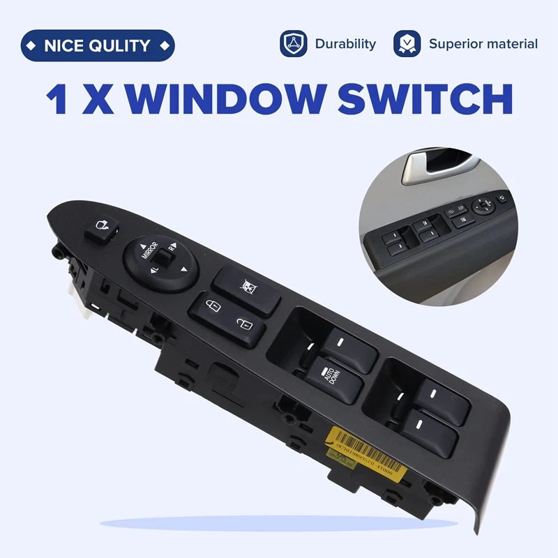 93570-3W400WK Car Power Window Switch "AUTO DOWN" Switch Button For Kia Sportage 2.0L 2011-2017 935703W400WK LHD
93570-3W400WK Car Power Window Switch "AUTO DOWN" Switch Button For Kia Sportage 2.0L 2011-2017 935703W400WK LHD