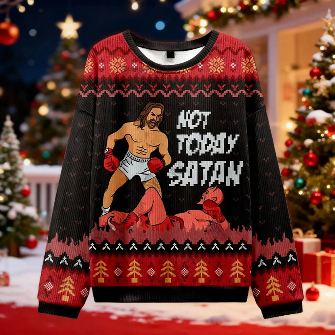 Funny Men Women Jesus Ugly Christmas Sweater New Santa Gingerbread Man Merry Xmas Jumpers Top Couple Holiday Party Sweatshirts
Funny Men Women Jesus Ugly Christmas Sweater New Santa Gingerbread Man Merry Xmas Jumpers Top Couple Holiday Party Sweatshirts