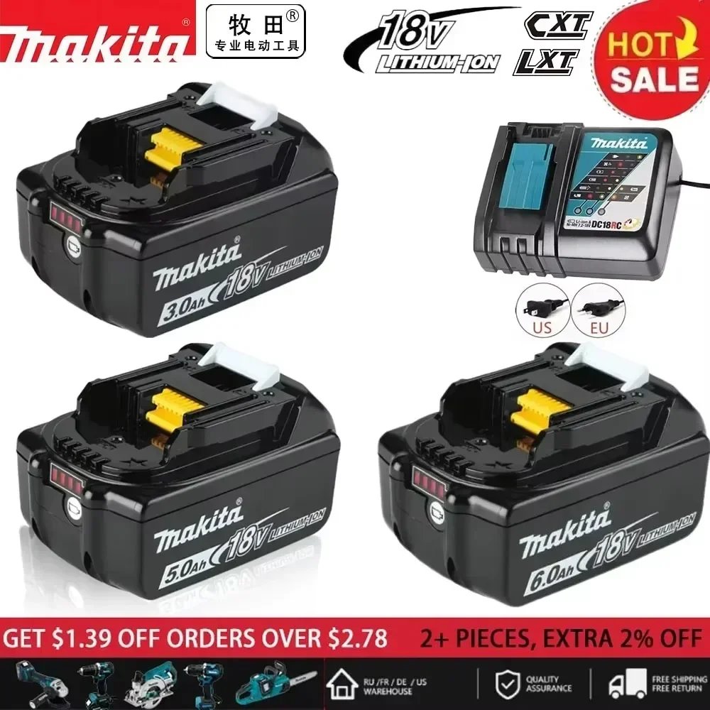 Genuine/Original Makita 18v battery bl1850b BL1850 bl1860 bl 1860 bl1830 bl1815 bl1840 LXT400 6.0Ah for makita 18v tools drill
Genuine/Original Makita 18v battery bl1850b BL1850 bl1860 bl 1860 bl1830 bl1815 bl1840 LXT400 6.0Ah for makita 18v tools drill