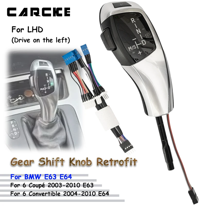 Gear Shift Knob E63 E64 Refit Kit For BMW 6er 2003-2010 6er Cabriolet 2004 Modified Upgrade Shifts Lever Interior Accessories
Gear Shift Knob E63 E64 Refit Kit For BMW 6er 2003-2010 6er Cabriolet 2004 Modified Upgrade Shifts Lever Interior Accessories
