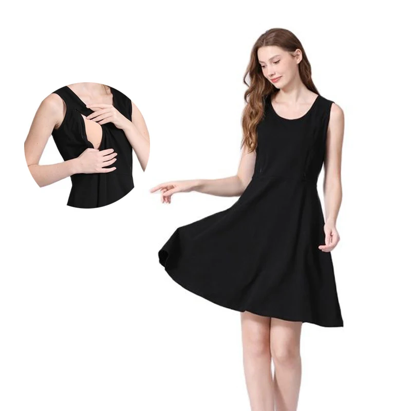 Breastfeeding Dress Summer Maternity Clothes Dress Print Floral O-Neck Sleeveless Vest Dress Lactation Knee A-line Dress S-4XL
Breastfeeding Dress Summer Maternity Clothes Dress Print Floral O-Neck Sleeveless Vest Dress Lactation Knee A-line Dress S-4XL