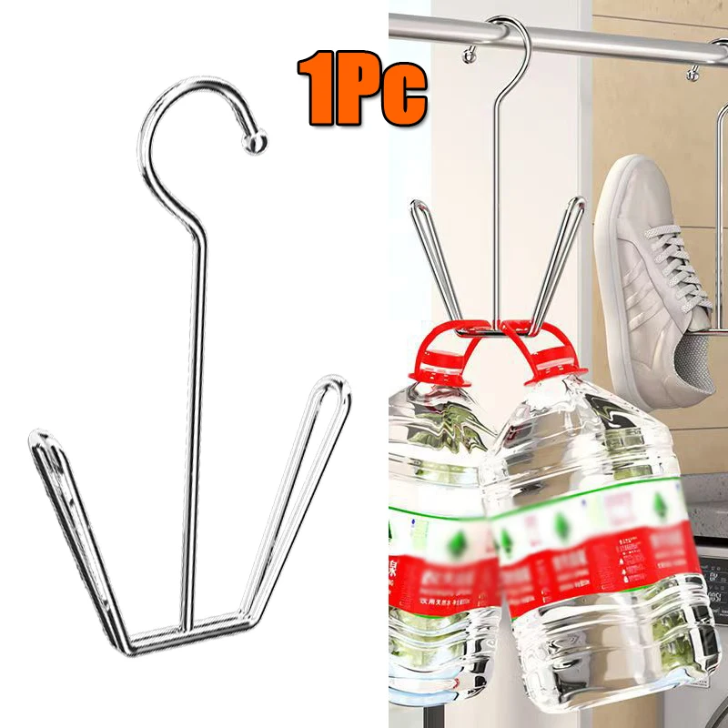 1Pc Stainless Steel U-Shaped Shoe Hooks Rack Balcony Shoe Drying Rack Multi-Functional Shoe Organizer Hanging Shoe Organizers
1Pc Stainless Steel U-Shaped Shoe Hooks Rack Balcony Shoe Drying Rack Multi-Functional Shoe Organizer Hanging Shoe Organizers