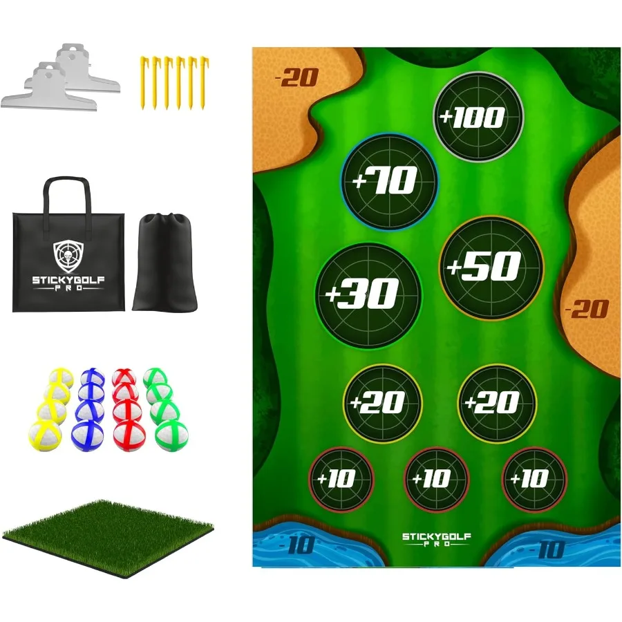 Golf Game for Adults Outdoor Indoor Backyard Chipping Set with Sticky Balls Family Entertainment MultiPlayer Action Friend and
Golf Game for Adults Outdoor Indoor Backyard Chipping Set with Sticky Balls Family Entertainment MultiPlayer Action Friend and