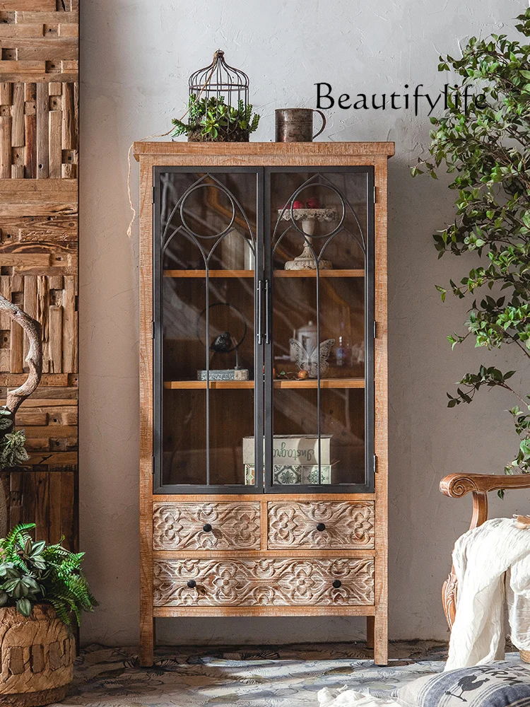 American-Style Mid-Ancient Solid Wood Home Entrance Cabinet Household Minimalist Storage Cabinet
American-Style Mid-Ancient Solid Wood Home Entrance Cabinet Household Minimalist Storage Cabinet