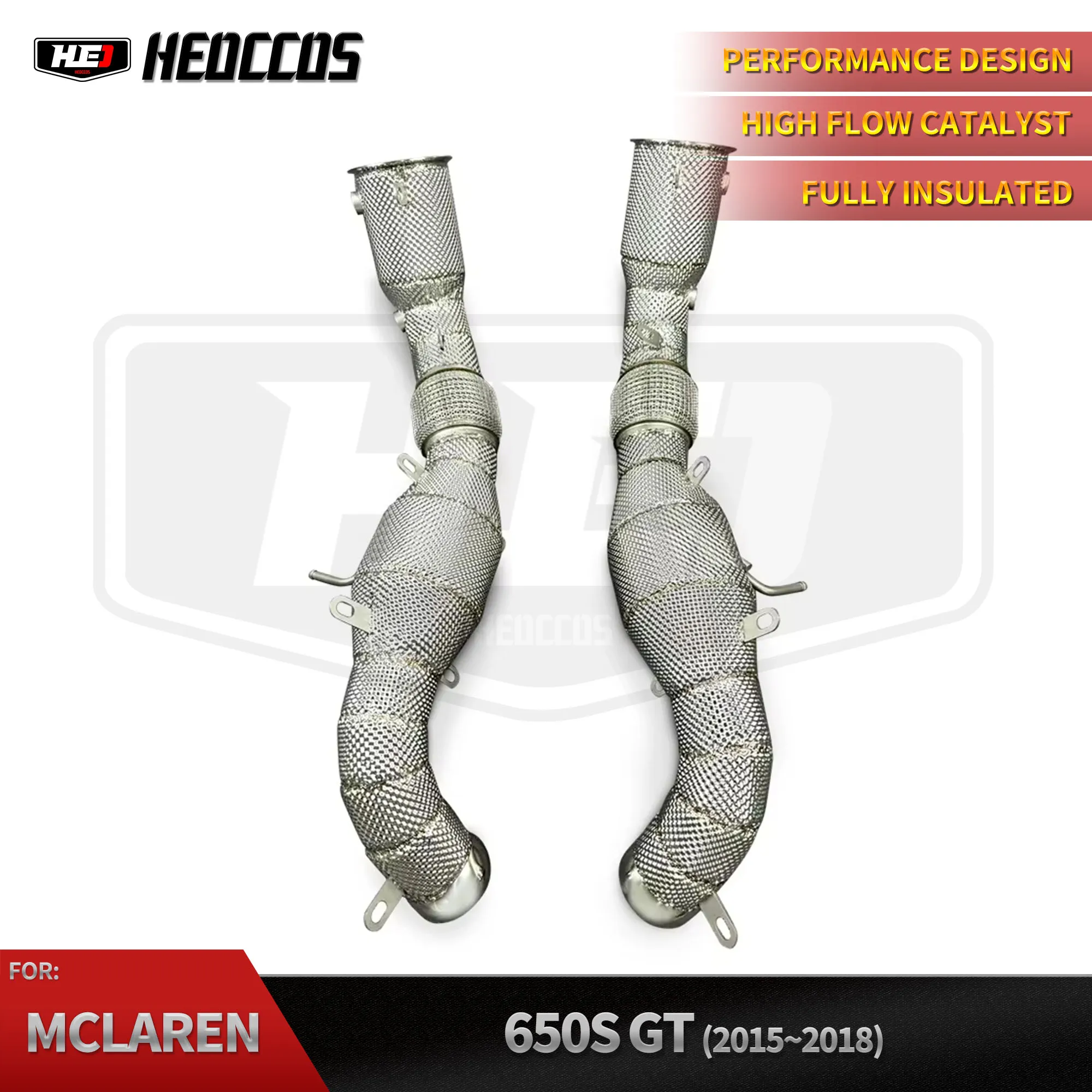HEO Exhaust Sport Downpipes for Mclaren 540C/570S/570GT/650S/MP4-12C/P1 3.8T V8 Downpipe Straight Pipes
HEO Exhaust Sport Downpipes for Mclaren 540C/570S/570GT/650S/MP4-12C/P1 3.8T V8 Downpipe Straight Pipes
