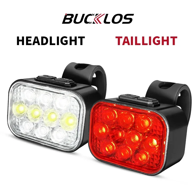 BUCKLOS Bicycle Lights 10 LED 1100mAh Cycling Light Bright Bike Front Lamp Rechargeable Light Waterproof Bicycle Tail Lights
BUCKLOS Bicycle Lights 10 LED 1100mAh Cycling Light Bright Bike Front Lamp Rechargeable Light Waterproof Bicycle Tail Lights