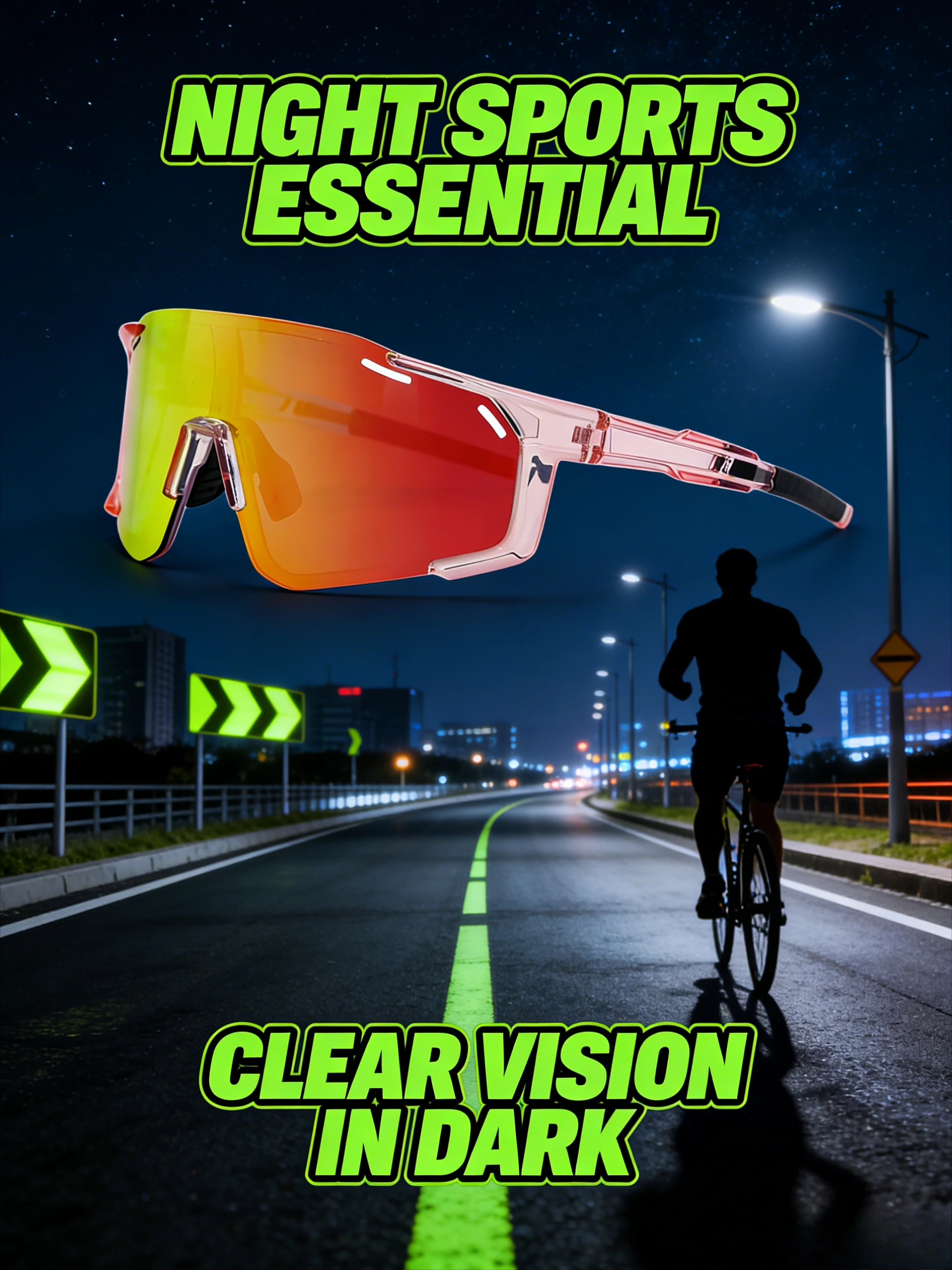 Спортивные солнцезащитные очки унисекс с защитой UV400 — ветрозащитные для вождения, езды на велосипеде и активного отдыха на природе
Спортивные солнцезащитные очки унисекс с защитой UV400 — ветрозащитные для вождения, езды на велосипеде и активного отдыха на природе