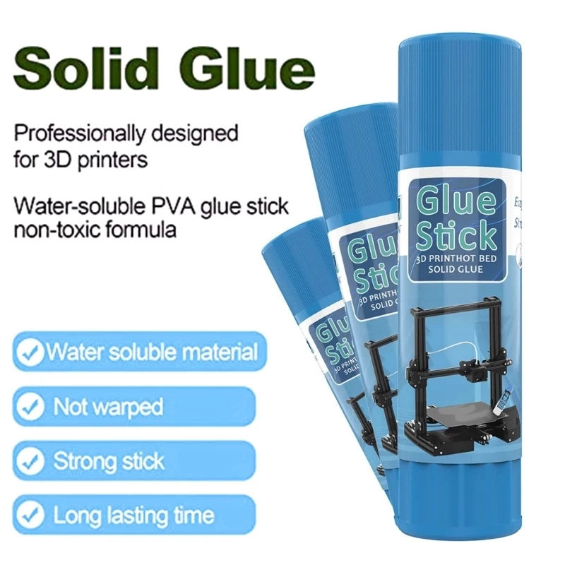 Water-Soluble PVP Glue Stick for 3D Printer-Anti-Warping Adhesive for Heated Glass/PEI Beds Universal FDM Platform Compatibility
Water-Soluble PVP Glue Stick for 3D Printer-Anti-Warping Adhesive for Heated Glass/PEI Beds Universal FDM Platform Compatibility