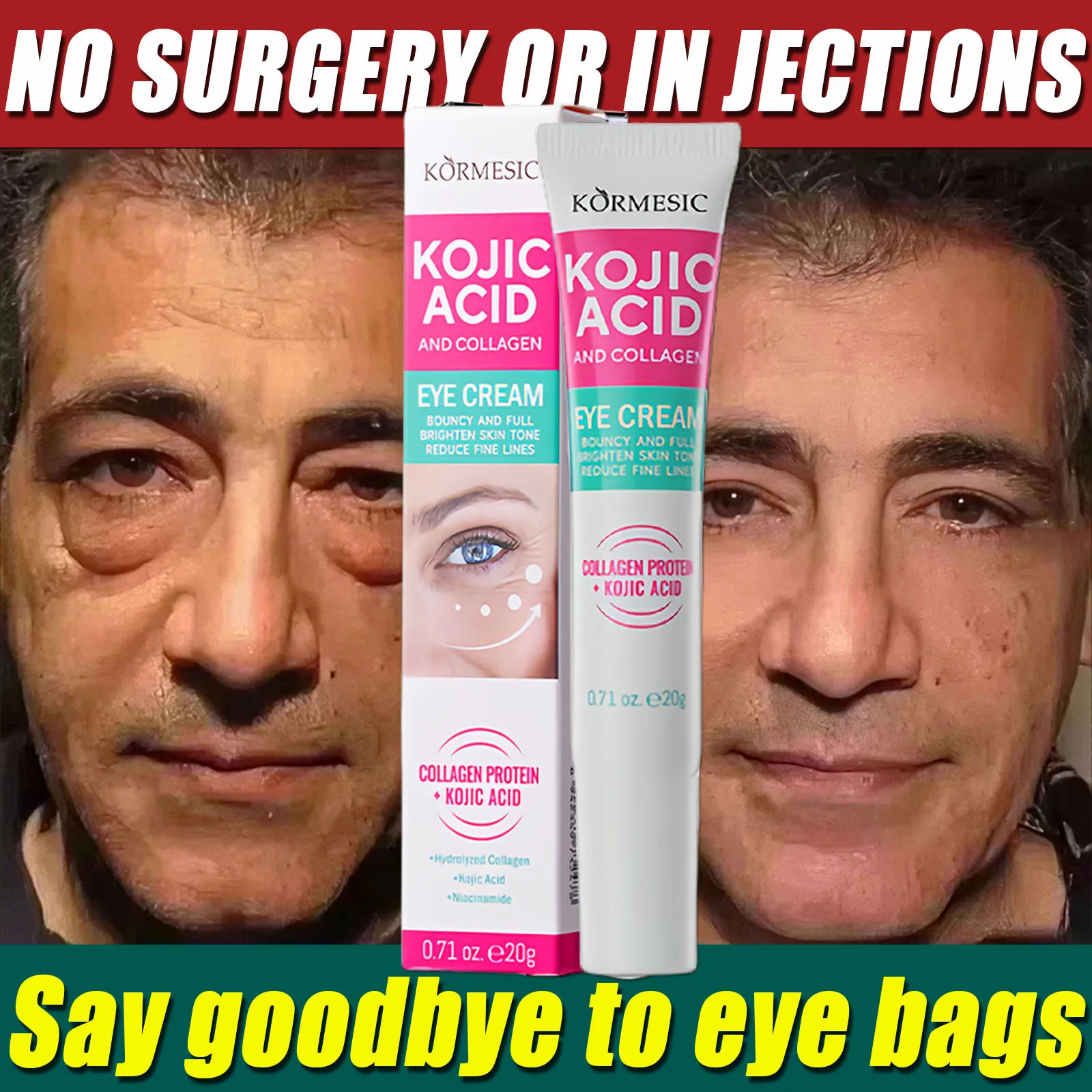Collagen Anti Wrinkles Eye Cream Remove Eye Bags Lifting Firming Skin Fade Fine Lines Puffines Brightening Eye Care Massage Gel
Collagen Anti Wrinkles Eye Cream Remove Eye Bags Lifting Firming Skin Fade Fine Lines Puffines Brightening Eye Care Massage Gel