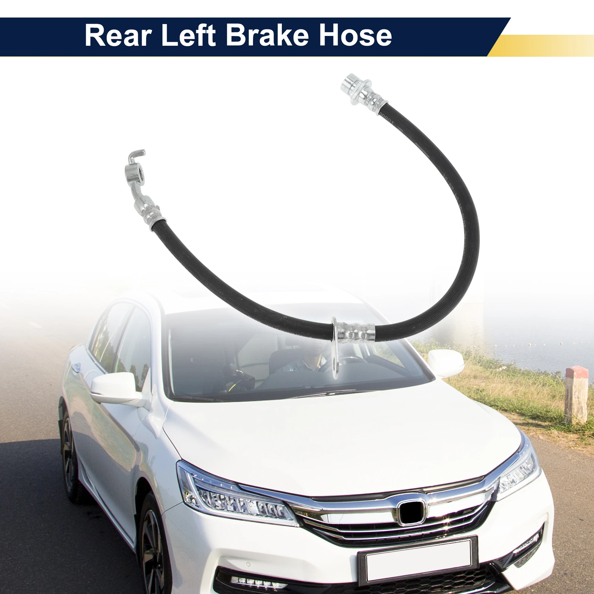 UXCELL Rear Left Brake Hose for Honda Accord 08-12 Brake Hydraulic Hose No.01468TB0W00
UXCELL Rear Left Brake Hose for Honda Accord 08-12 Brake Hydraulic Hose No.01468TB0W00
