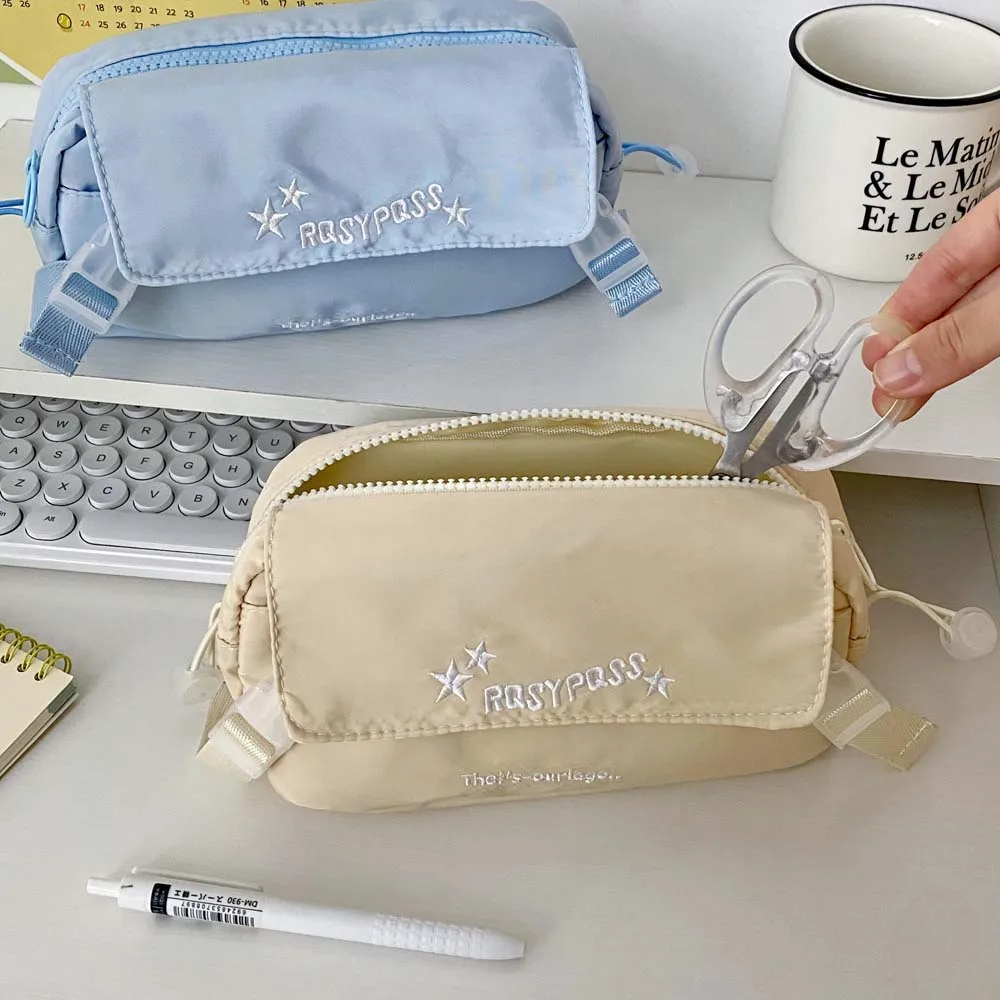 Stationery Storage Korean Style Pencil Case Zipper Pouch Solid Color Large Pen Bag Korean Ins Style Large Capacity Cosmetic Bag
Stationery Storage Korean Style Pencil Case Zipper Pouch Solid Color Large Pen Bag Korean Ins Style Large Capacity Cosmetic Bag