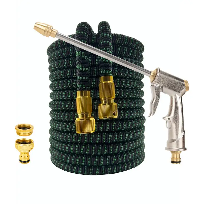 Blackish Green Home Watering Tools Garden Hose High-Pressure Car Wash Aluminum Alloy Water Gun Expandable Magic Water Pipes
Blackish Green Home Watering Tools Garden Hose High-Pressure Car Wash Aluminum Alloy Water Gun Expandable Magic Water Pipes