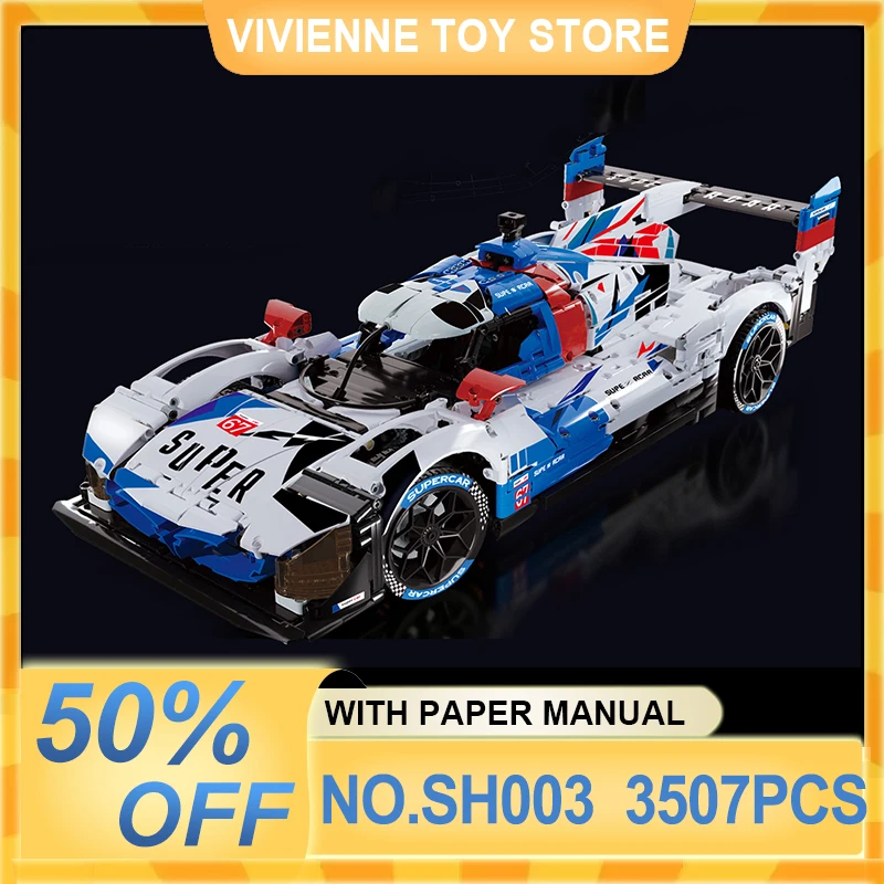 Display-worthy SH003 V8 Racing Car Building Blocks, Technical Super Race Car Model, Educational Assembly Bricks, Birthday Gift
Display-worthy SH003 V8 Racing Car Building Blocks, Technical Super Race Car Model, Educational Assembly Bricks, Birthday Gift