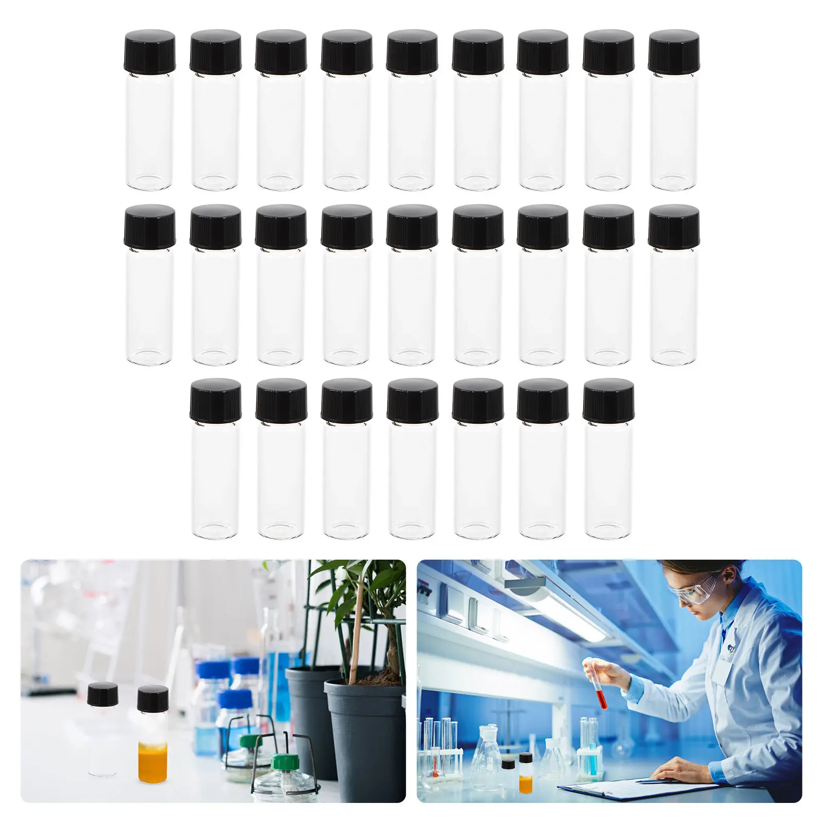 25 шт. стеклянных пробирок для образцов, маленькие прозрачные многоразовые флаконы, герметичные, непротекаемые, для хранения эфирных масел
25 шт. стеклянных пробирок для образцов, маленькие прозрачные многоразовые флаконы, герметичные, непротекаемые, для хранения эфирных масел