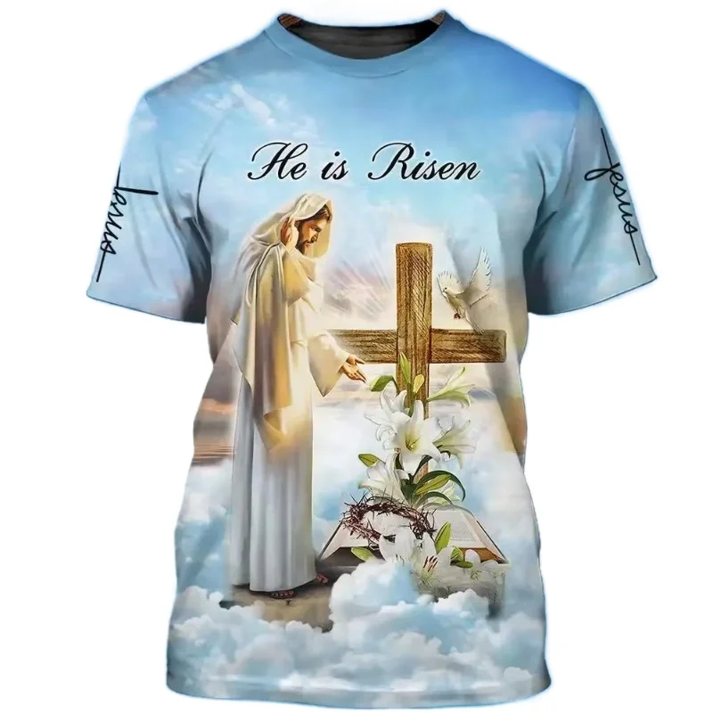 Summer Fashion Jesus 3D Print T-Shirt Personality Graphic Casual Oversized Tee for Men Women God Christ Religious Design
Summer Fashion Jesus 3D Print T-Shirt Personality Graphic Casual Oversized Tee for Men Women God Christ Religious Design