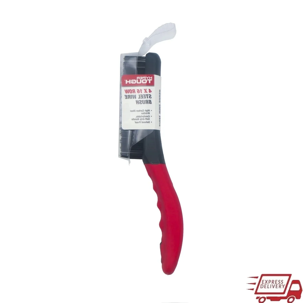 4x16 Row High Carbon Steel Wire Brush Ergonomic Soft Grip Shoe Handle Heavy Duty Cleaning Rust Paint Removal Surface Preparation
4x16 Row High Carbon Steel Wire Brush Ergonomic Soft Grip Shoe Handle Heavy Duty Cleaning Rust Paint Removal Surface Preparation