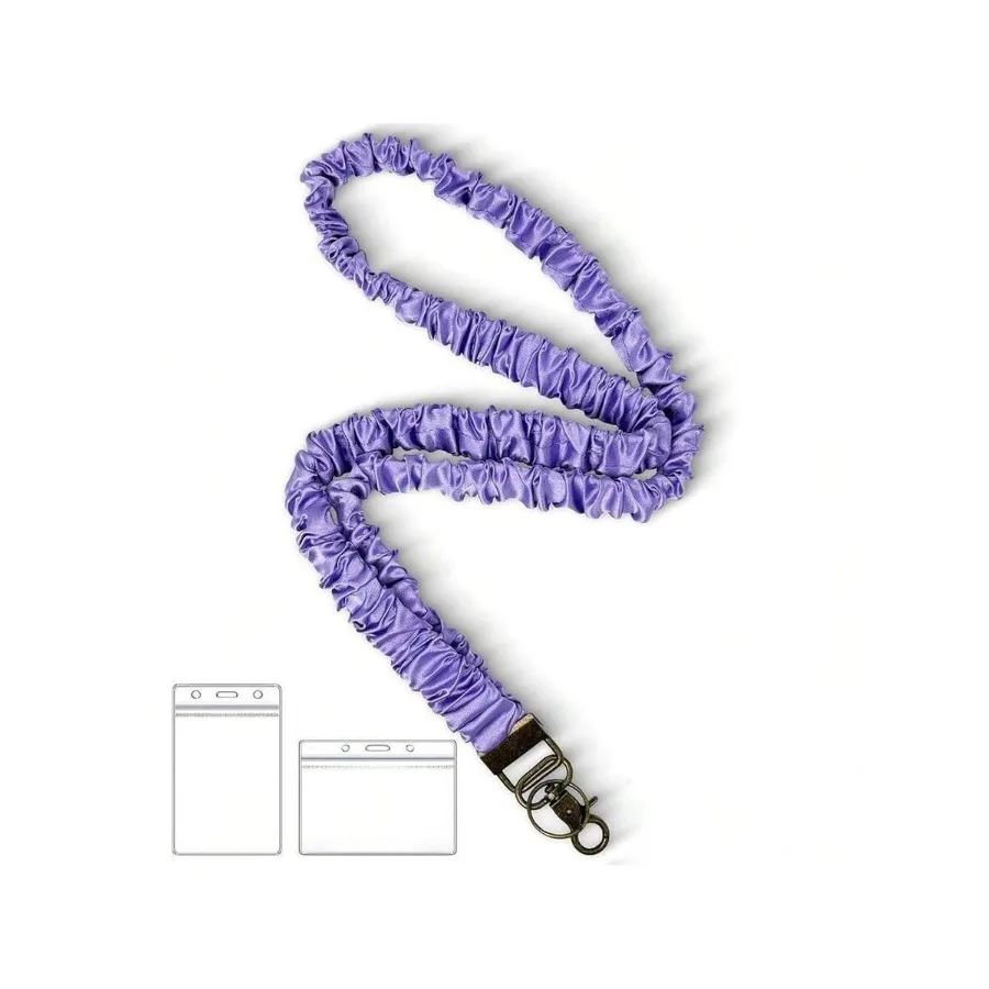 Stretchy Scrunchie Lanyard For ID Badges Keys, Cute Teacher Lanyard For Women With 2 Card Holders 19.6 Inch-800953
Stretchy Scrunchie Lanyard For ID Badges Keys, Cute Teacher Lanyard For Women With 2 Card Holders 19.6 Inch-800953