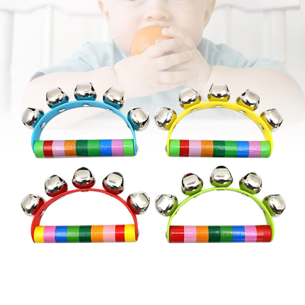 4 Pcs Hand Bell Jingle Bells Educational Toys Kids Puzzle Stainless Steel Music Instrument Baby
4 Pcs Hand Bell Jingle Bells Educational Toys Kids Puzzle Stainless Steel Music Instrument Baby