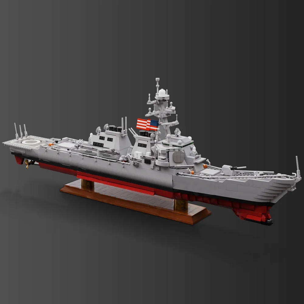 MOC Arleigh Burke class destroyer Flight I Building Blocks Model US Naval Military Destroyer Bricks Assembly Toys Kids Gifts
MOC Arleigh Burke class destroyer Flight I Building Blocks Model US Naval Military Destroyer Bricks Assembly Toys Kids Gifts