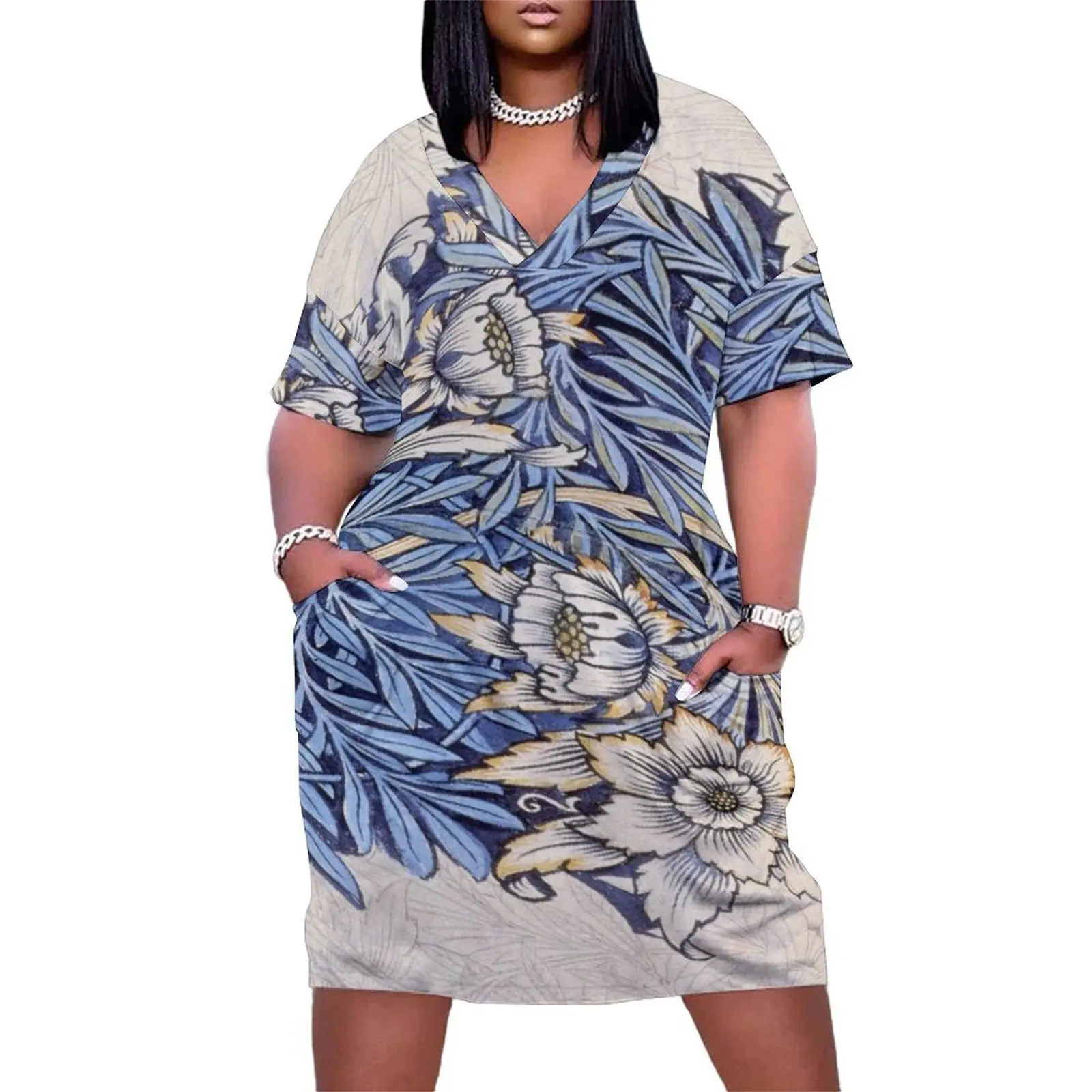 William Morris beautiful art nouveau work Loose Pocket Dress women's dresses luxury dress summer dresses women 2025
William Morris beautiful art nouveau work Loose Pocket Dress women's dresses luxury dress summer dresses women 2025