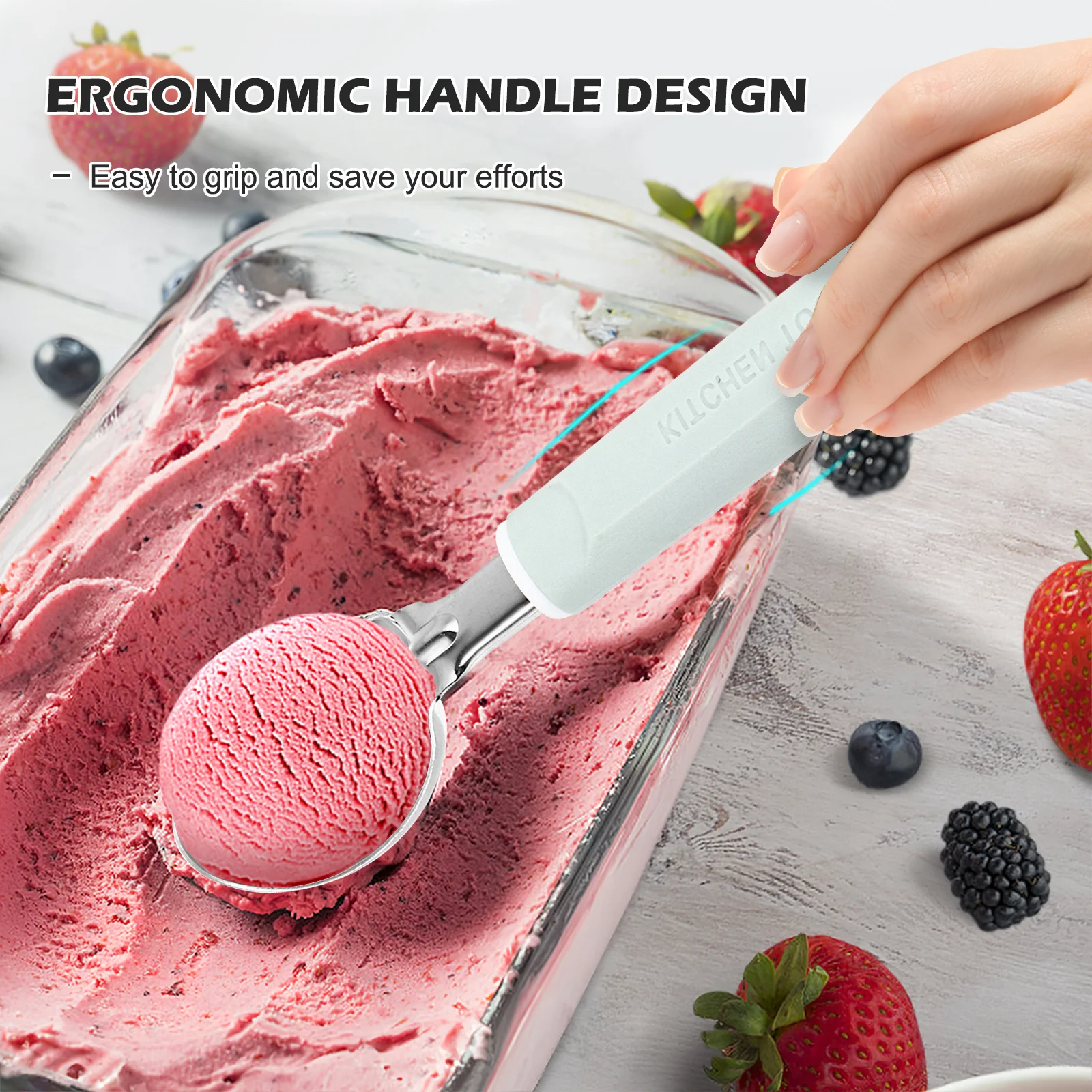 Ice Cream Scoop Zinc Alloy Mint Green Handle for Scooping Fruit Dessert Ice Ball Maker Non Slip Zinc Alloy Spoon
Ice Cream Scoop Zinc Alloy Mint Green Handle for Scooping Fruit Dessert Ice Ball Maker Non Slip Zinc Alloy Spoon