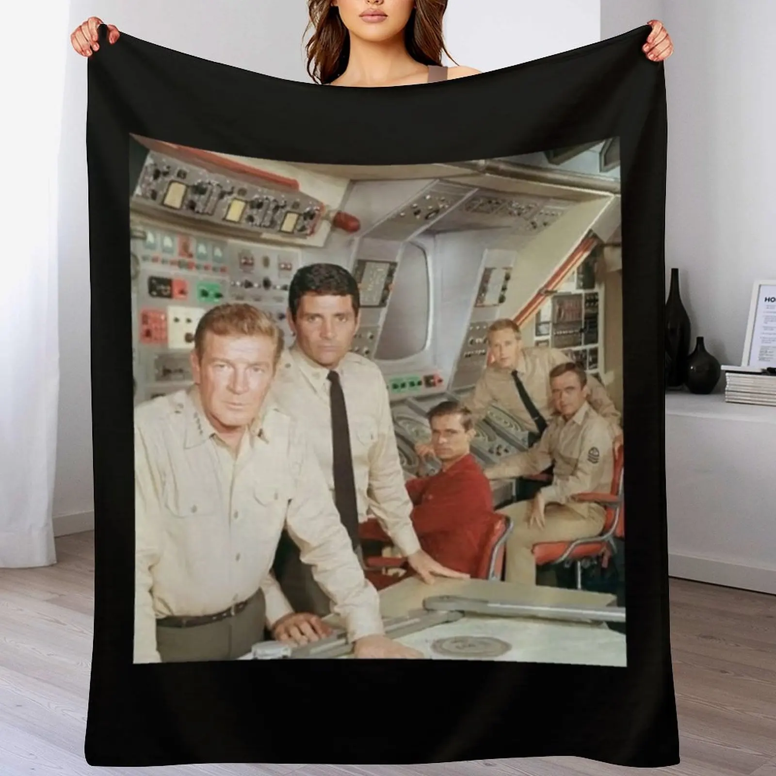 crew of the submarine SSRN Seaview Throw Blanket Cozy Throw Blanket for Bed Sofa Chair
crew of the submarine SSRN Seaview Throw Blanket Cozy Throw Blanket for Bed Sofa Chair