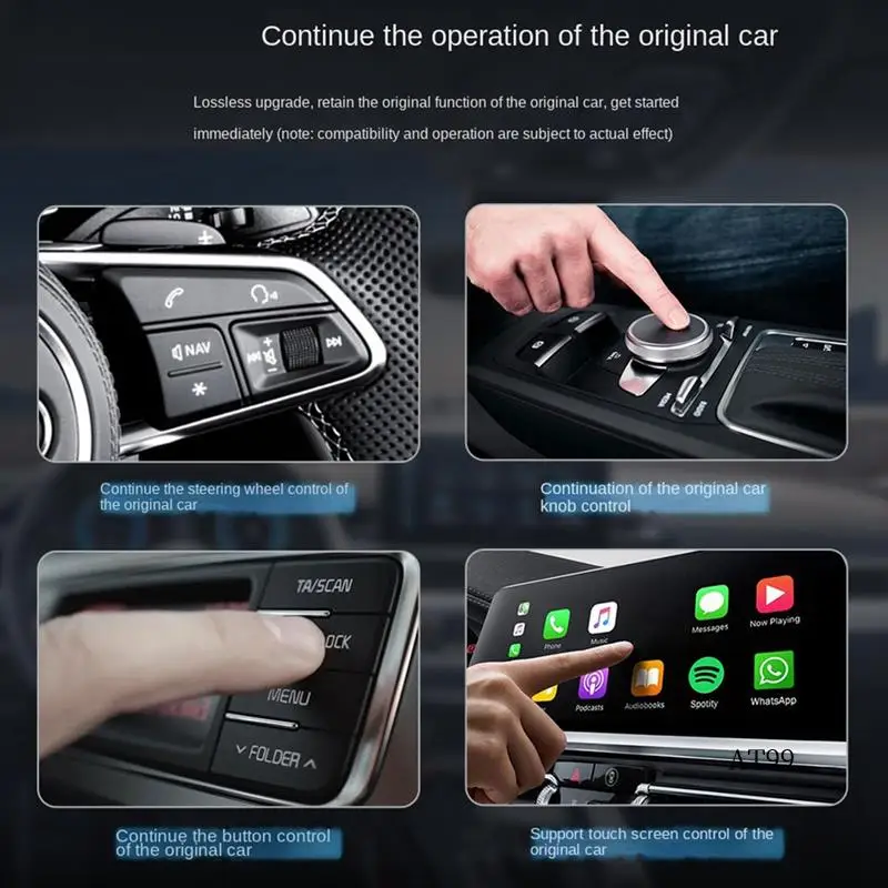 Автомобильный адаптер TA 2 в 1, беспроводной адаптер Carplay Android, беспроводной адаптер Carplay Ai TV Box с проводной Carplay Ai Box
Автомобильный адаптер TA 2 в 1, беспроводной адаптер Carplay Android, беспроводной адаптер Carplay Ai TV Box с проводной Carplay Ai Box
