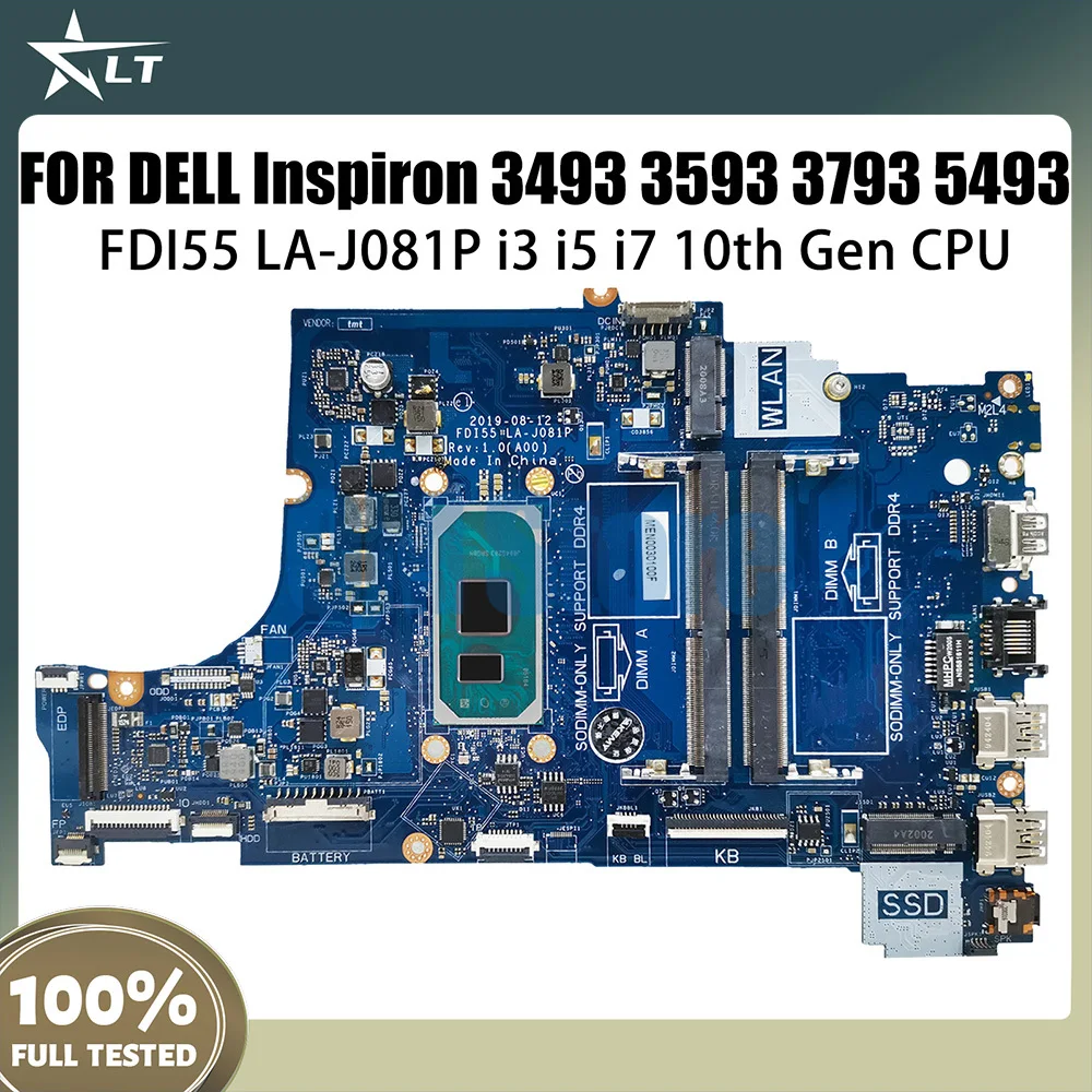 Материнская плата FDI55 для ноутбука Dell 3493, 3593, 559, LA-J081P i5 i7-1065G 7 CPU 052X6W 004C38
Материнская плата FDI55 для ноутбука Dell 3493, 3593, 559, LA-J081P i5 i7-1065G 7 CPU 052X6W 004C38