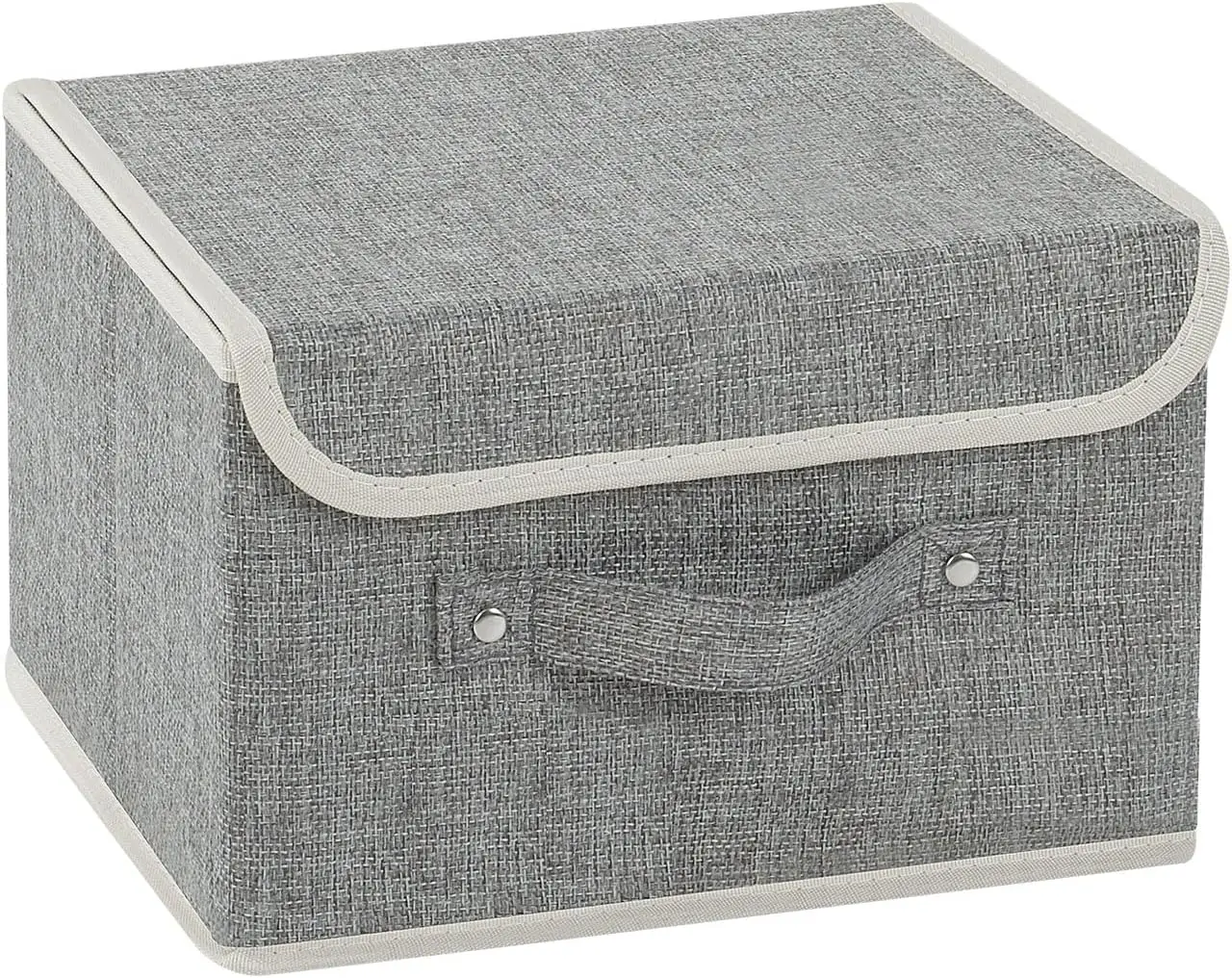 Collapsible Storage Bins with Lids, Cotton Linen Baskets with Handles, 10.2x7.9x6.7 in, Grey for Closet Bedroom
Collapsible Storage Bins with Lids, Cotton Linen Baskets with Handles, 10.2x7.9x6.7 in, Grey for Closet Bedroom