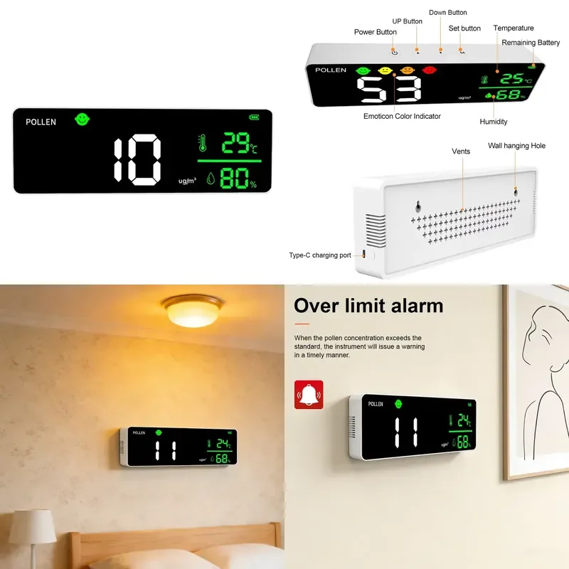 【CHIMU HOME】 Pollen Air Quality for Data Logging Pollen Allergy Professional Pollen
【CHIMU HOME】 Pollen Air Quality for Data Logging Pollen Allergy Professional Pollen