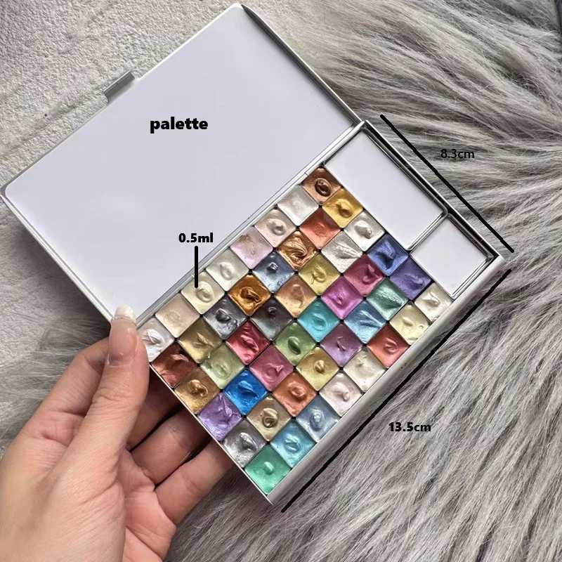 Daniel Smith Luminescent Watercolor 48 Colors 0.5ml Professional Artist Package Acuarela Silver/Black Magnetic Iron Box
Daniel Smith Luminescent Watercolor 48 Colors 0.5ml Professional Artist Package Acuarela Silver/Black Magnetic Iron Box