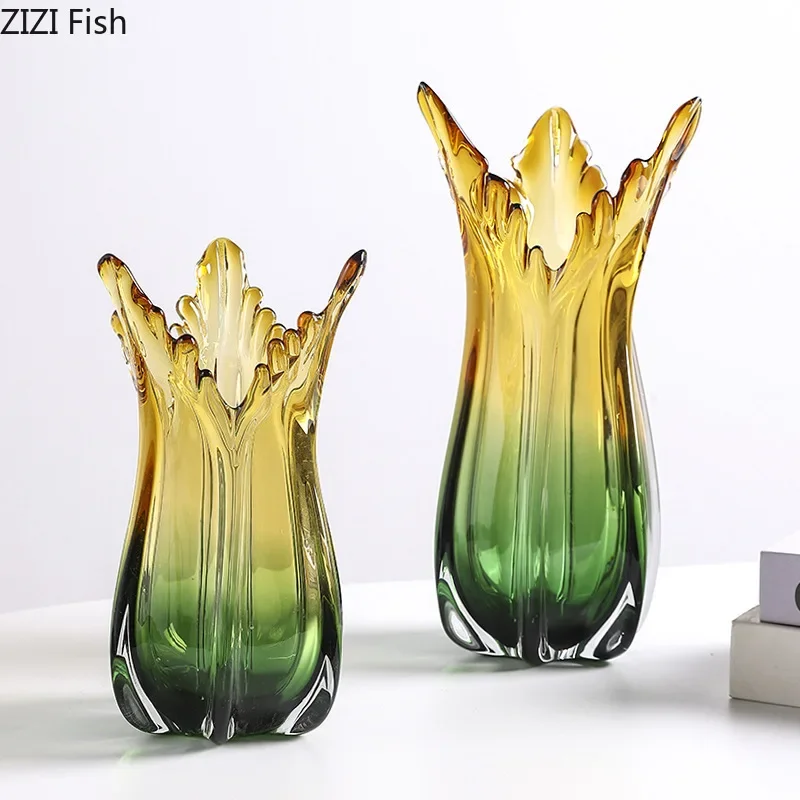 Gradient Green Glass Vase Hydroponics Plant Pot Table Decoration Flowers Arrangement Artificial Flower Vase Room Aesthetic Decor
Gradient Green Glass Vase Hydroponics Plant Pot Table Decoration Flowers Arrangement Artificial Flower Vase Room Aesthetic Decor