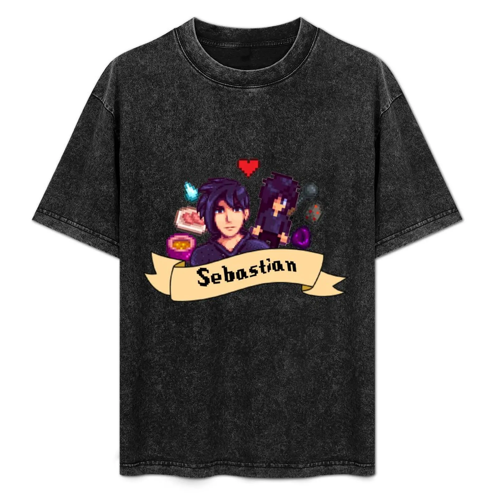 Stardew Valley- Sebastian T-Shirt for a boy vintage clothes vintage oversized oversized t shirt men
Stardew Valley- Sebastian T-Shirt for a boy vintage clothes vintage oversized oversized t shirt men
