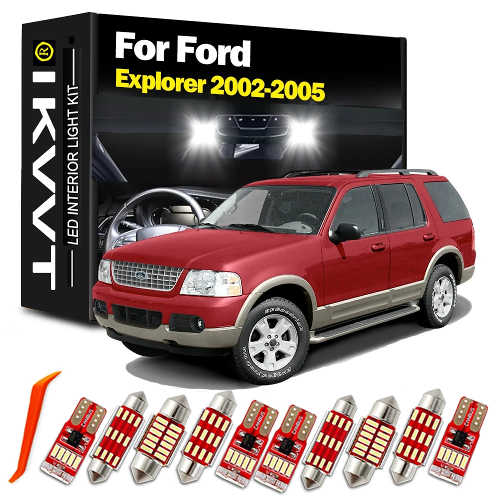 IKVVT 15Pcs Canbus For Ford Explorer 2002 2003 2004 2005 Car Accessories LED Interior Reading Map Dome Light Bulbs Kit
IKVVT 15Pcs Canbus For Ford Explorer 2002 2003 2004 2005 Car Accessories LED Interior Reading Map Dome Light Bulbs Kit