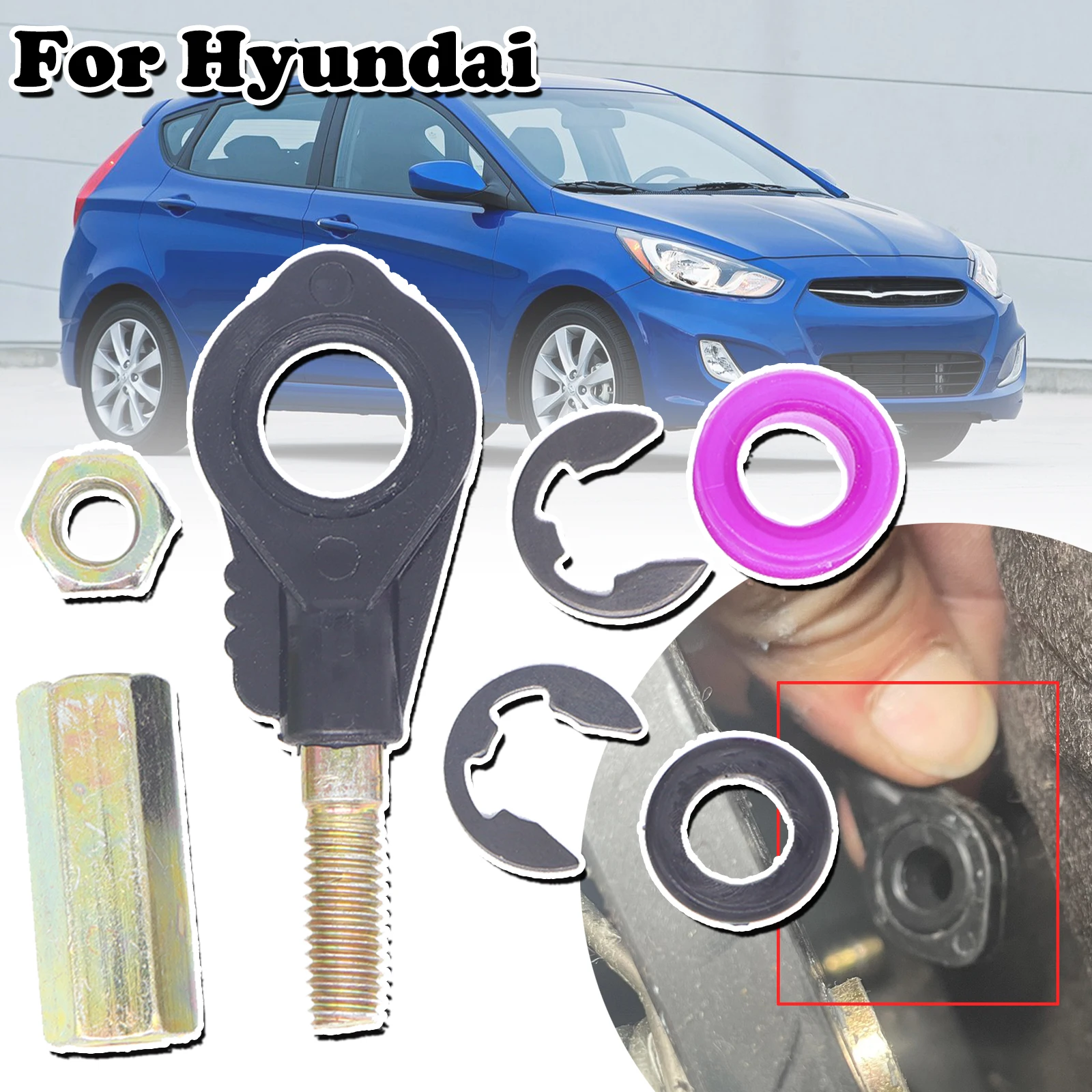 AT Gear Shift Cable For Accent Elantra Tucson Santa FE Kona Eyelet Linkage Control Bushing Shifter Lever End Rod Connect Adapter
AT Gear Shift Cable For Accent Elantra Tucson Santa FE Kona Eyelet Linkage Control Bushing Shifter Lever End Rod Connect Adapter