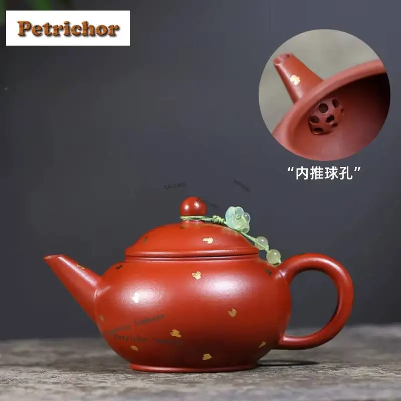 180ml Boutique Yixing Purple Clay Teapots Handmade Level Pot Raw Ore Dahongpao Mud Kettle With Strainer Zisha Tea Set Craft
180ml Boutique Yixing Purple Clay Teapots Handmade Level Pot Raw Ore Dahongpao Mud Kettle With Strainer Zisha Tea Set Craft