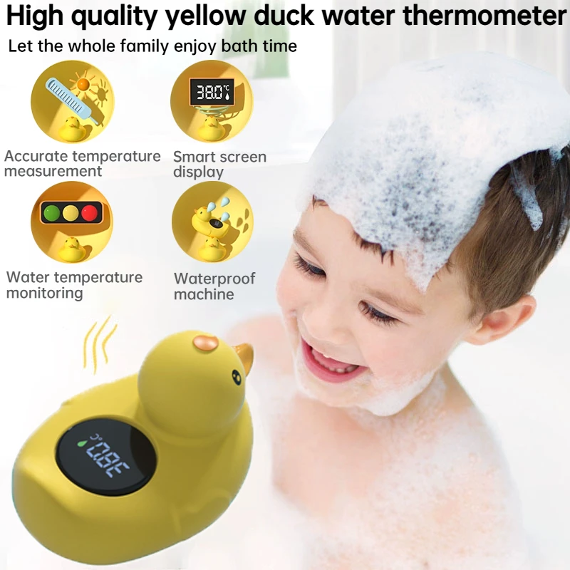 Household yellow duck electronic water temperature gauge,digital display screen,waterproof and leak free,temperature measurement
Household yellow duck electronic water temperature gauge,digital display screen,waterproof and leak free,temperature measurement