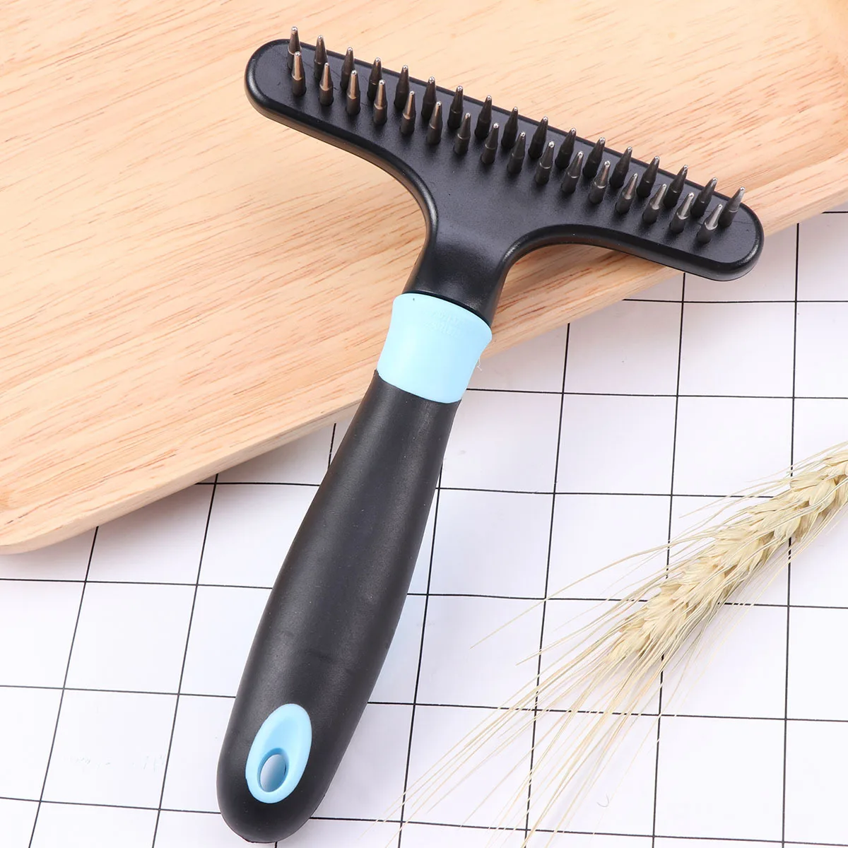 Pet Comb Handle Blue Silicone Bidentate Remove Loose Hair Grooming Tool Best Dog Brush Shedding Cleaner Pet Comb
Pet Comb Handle Blue Silicone Bidentate Remove Loose Hair Grooming Tool Best Dog Brush Shedding Cleaner Pet Comb