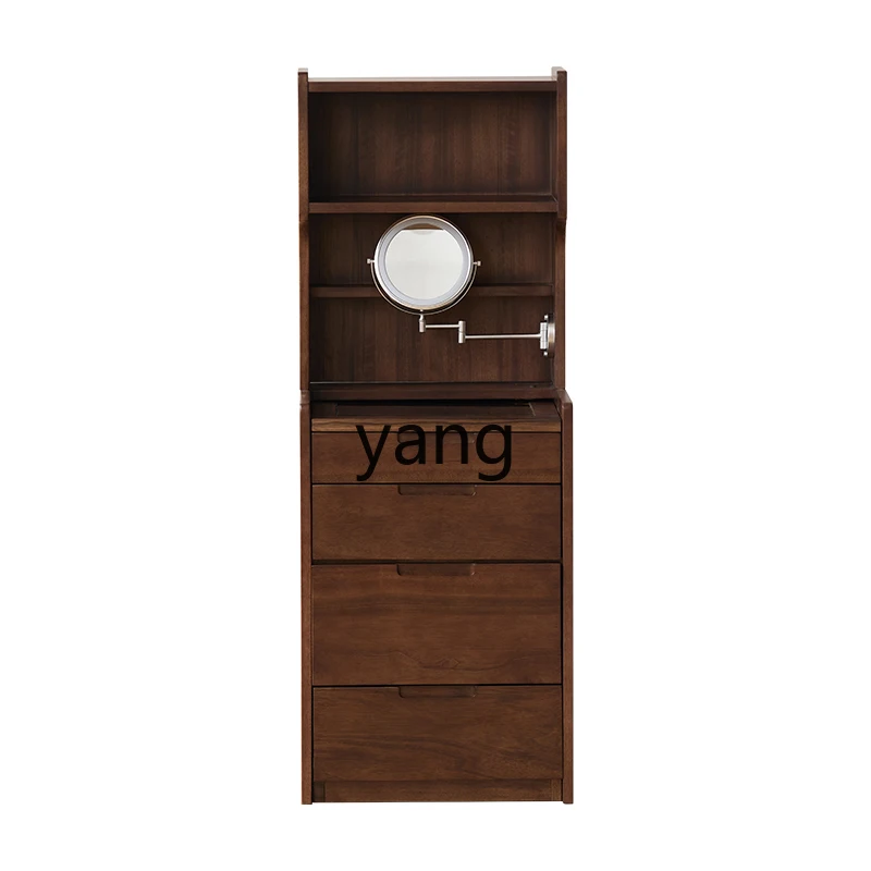 LTT Modern Bedroom Simple Makeup Table Small Integrated Makeup Table Solid Wood Black Walnut Locker
LTT Modern Bedroom Simple Makeup Table Small Integrated Makeup Table Solid Wood Black Walnut Locker