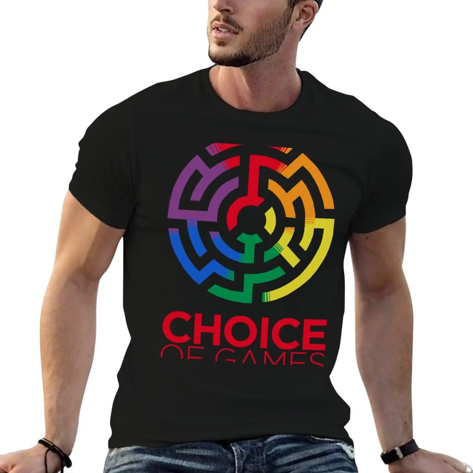 Choice of Games Rainbow Letter Logo T-Shirt t shirts with prints t shirt man plain t shirts for man graphic vintage T-shirt
Choice of Games Rainbow Letter Logo T-Shirt t shirts with prints t shirt man plain t shirts for man graphic vintage T-shirt