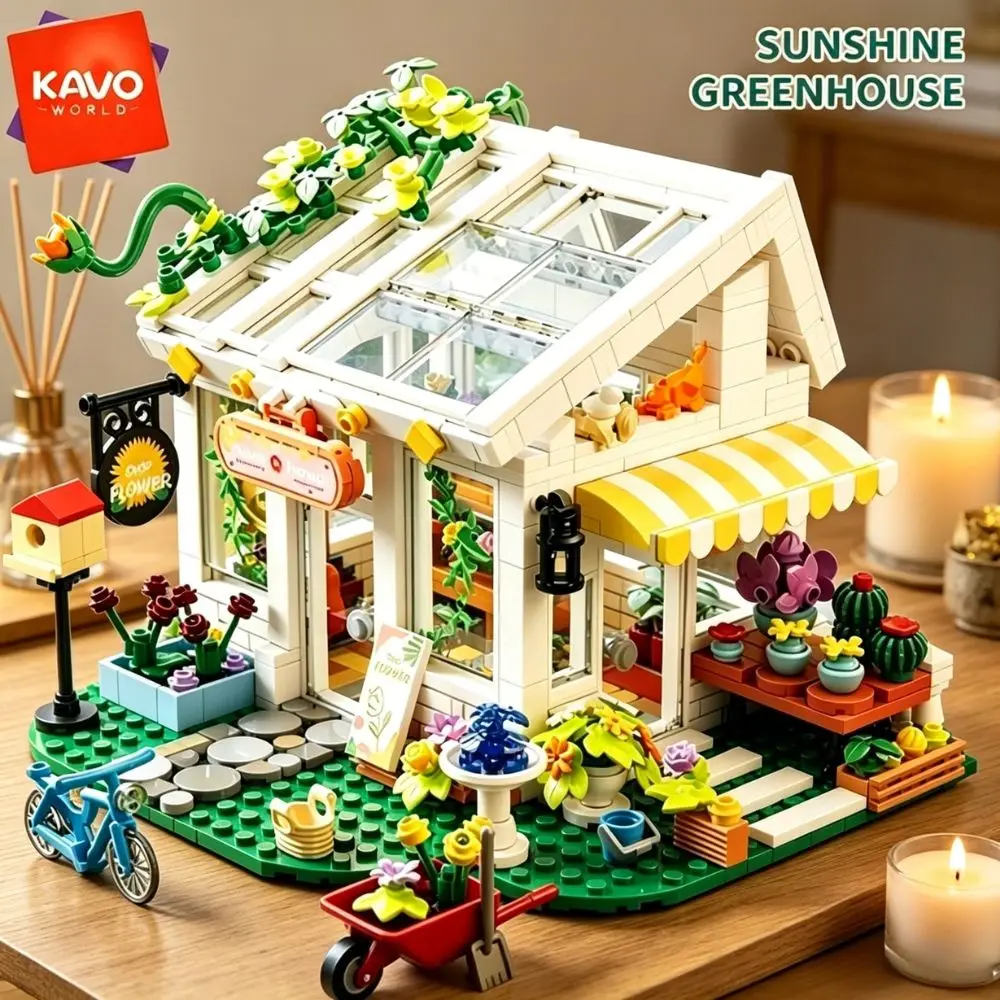 KAVOWORLD 832PCS Romantic Florist Greenhouse Building Blocks Mini City Street View Bricks Education Toy Set for Desk Decoration
KAVOWORLD 832PCS Romantic Florist Greenhouse Building Blocks Mini City Street View Bricks Education Toy Set for Desk Decoration