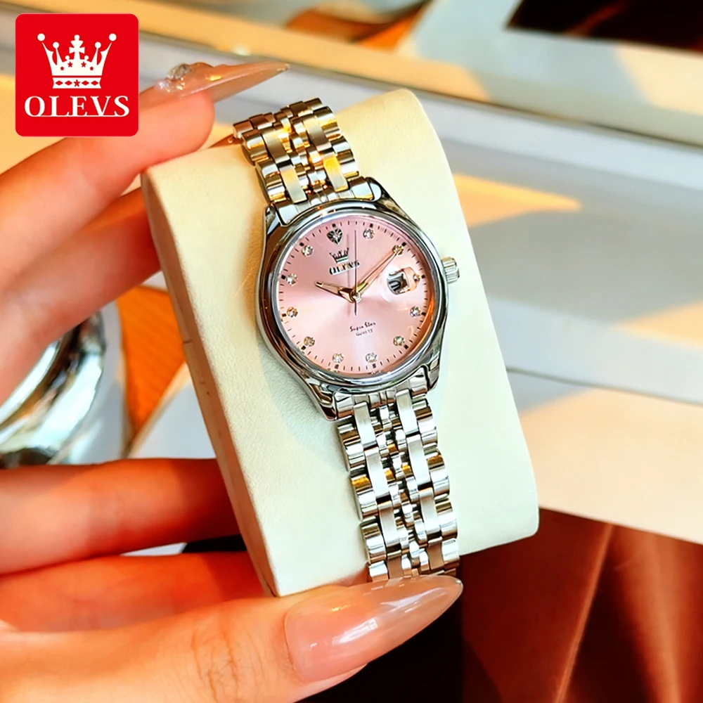 OLEVS женские часы элегантные модные оригинальные брендовые кварцевые наручные часы из нержавеющей стали водонепроницаемые светящиеся дата повседневное трендовое платье
OLEVS женские часы элегантные модные оригинальные брендовые кварцевые наручные часы из нержавеющей стали водонепроницаемые светящиеся дата повседневное трендовое платье
