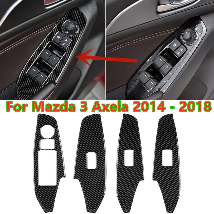 For Mazda 3 Axela 2014-2018 Carbon Fiber Window lift Switch Panel Cover Trim 4X
For Mazda 3 Axela 2014-2018 Carbon Fiber Window lift Switch Panel Cover Trim 4X