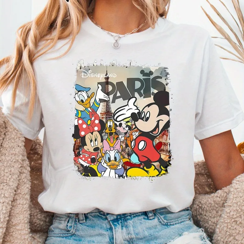 Mickey Mouse Donald Duck Summer Men's and Women's T-shirt Loose Cotton Casual Fashion Trendy Women's Round Neck T-shirt Top
Mickey Mouse Donald Duck Summer Men's and Women's T-shirt Loose Cotton Casual Fashion Trendy Women's Round Neck T-shirt Top