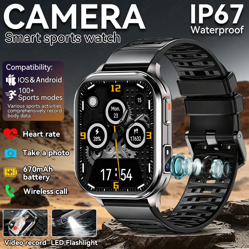 2026 LIGE 670mAh Smart Watch 2.01'' HD Screen Heart Rate Voice Assistant Watch With Camera IP67 Waterproof smart watches for men
2026 LIGE 670mAh Smart Watch 2.01'' HD Screen Heart Rate Voice Assistant Watch With Camera IP67 Waterproof smart watches for men