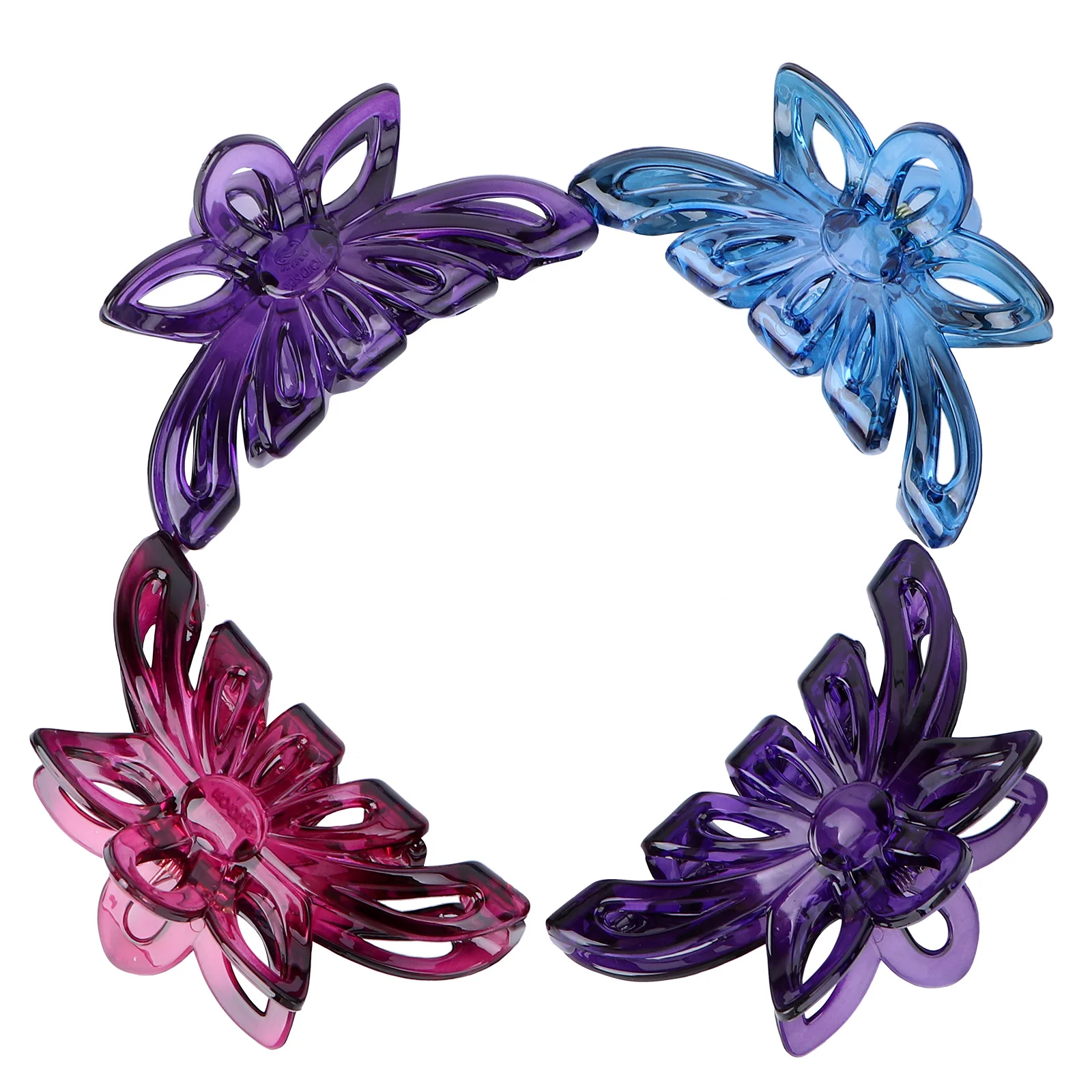 4pcs Plastic Claw Clamps Large Durable Hair Clips Stylish Paw Hairpins For Thick Long Hair Women Home Office Use Blue Black Wine
4pcs Plastic Claw Clamps Large Durable Hair Clips Stylish Paw Hairpins For Thick Long Hair Women Home Office Use Blue Black Wine