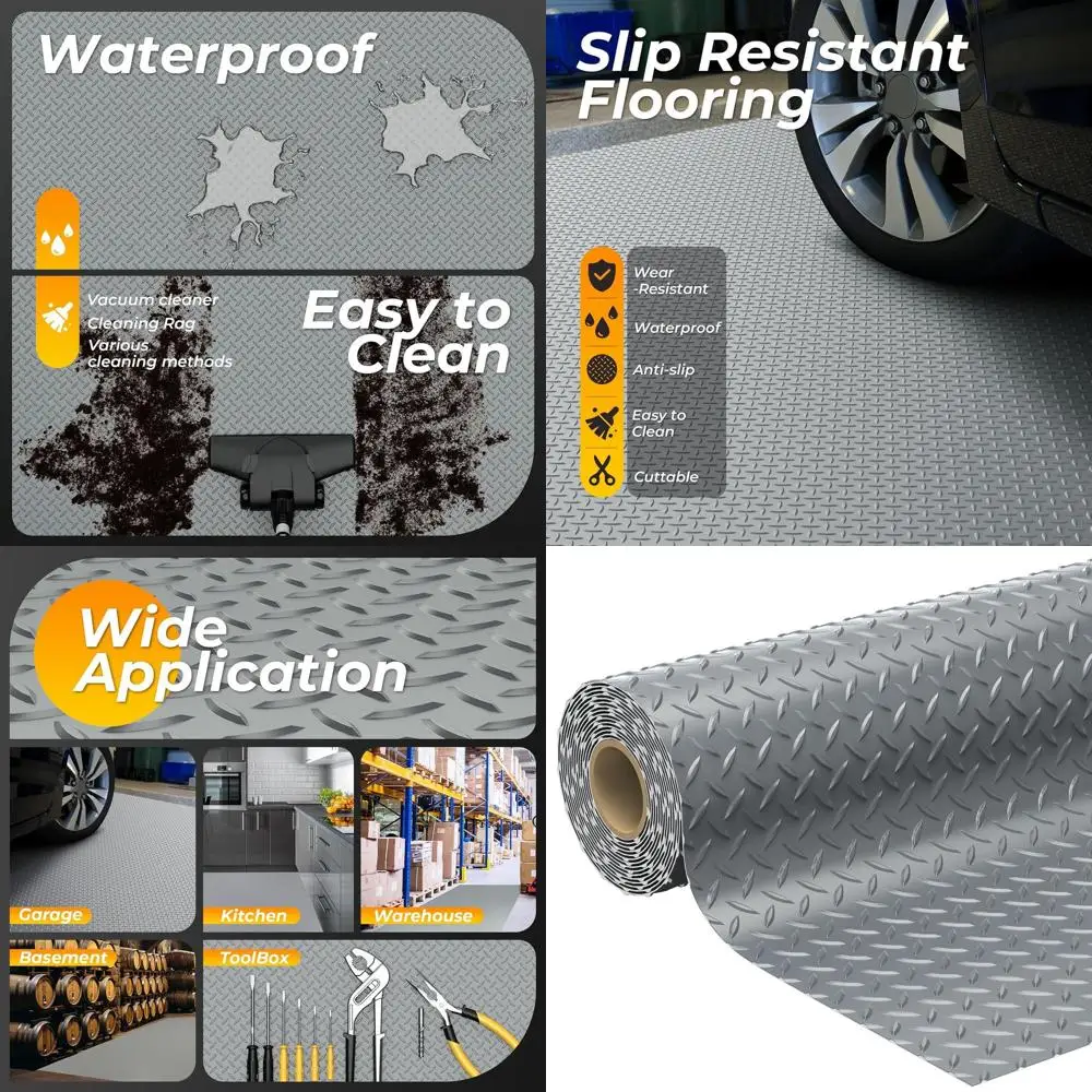 Thickened 2.8mm Rubber Flooring Roll, 16' x 7.5' Garage Mats, Suitable for S-Class Cars, SUVs, and Sports Vehicles
Thickened 2.8mm Rubber Flooring Roll, 16' x 7.5' Garage Mats, Suitable for S-Class Cars, SUVs, and Sports Vehicles