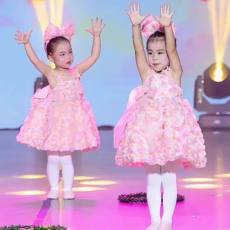 Modern Pink Dance Dress for Girls Lyrical Contemporary Freestyle Flower Dance Costume Girls Children Kids
Modern Pink Dance Dress for Girls Lyrical Contemporary Freestyle Flower Dance Costume Girls Children Kids